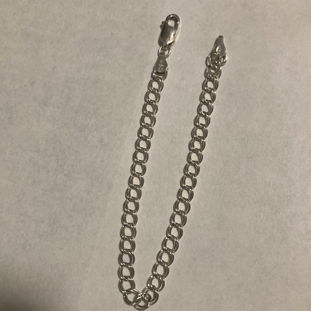 Sterling silver charm bracelet